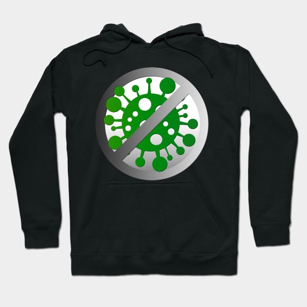 Stop coronavirus (dark background) Hoodie by pArt